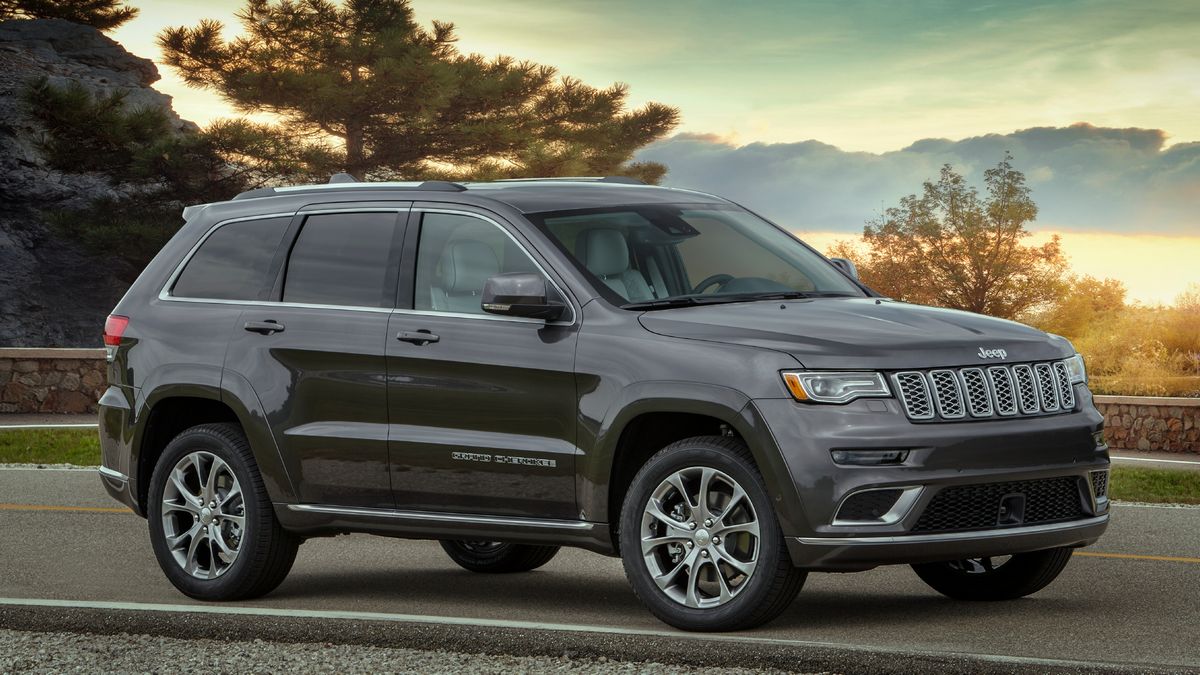 2021 Jeep Grand Cherokee Summit parked on a road.