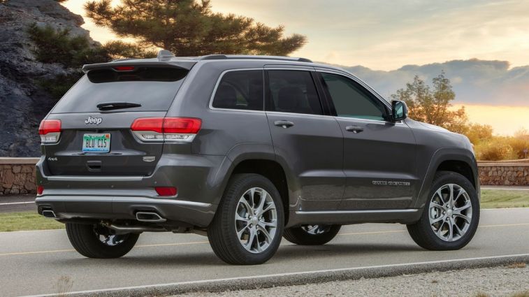 2021 Jeep Grand Cherokee Summit parked on a road.