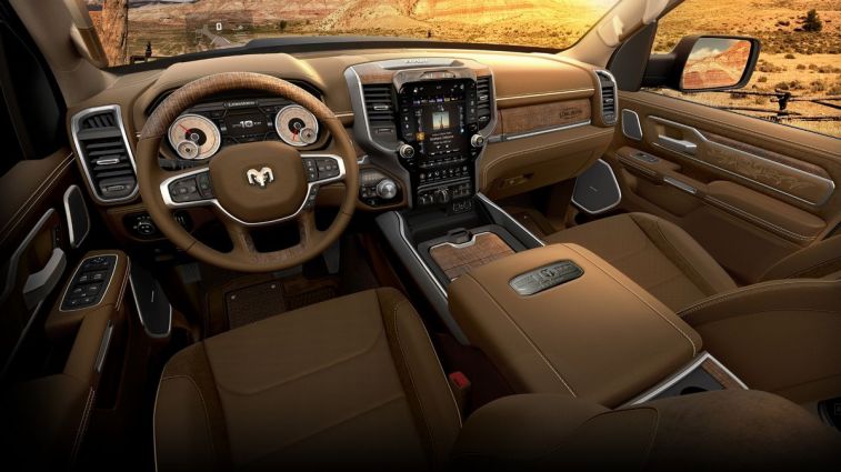 2021 Ram 1500 Limited Longhorn 10th Anniversary Edition interior cabin.
