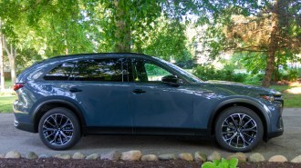 The 2024 Mazda CX-70 PHEV seen in prpfile