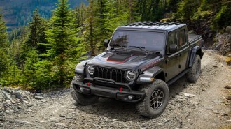 The 2025 Jeep Gladiator Mopar Edition seen from a front quarter angle