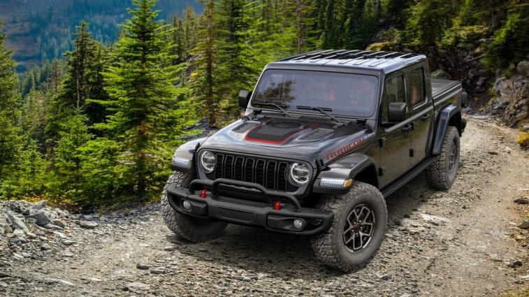 The 2025 Jeep Gladiator Mopar Edition seen from a front quarter angle