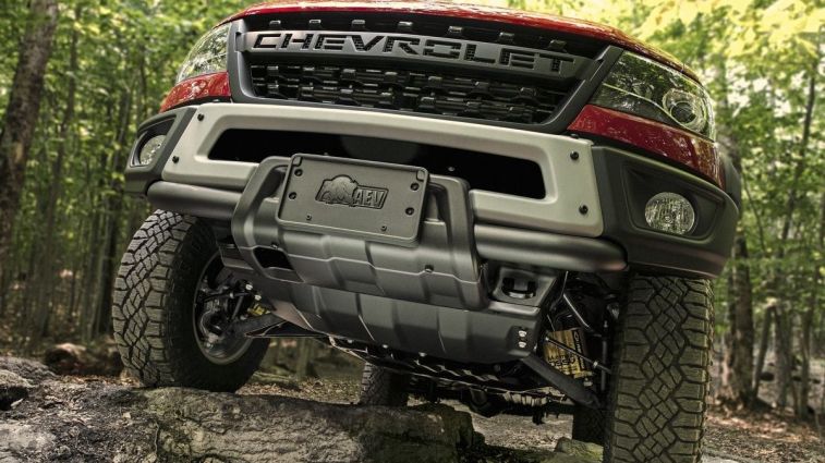 2019 m. Chevrolet Colorado ZR2 Bison slydimo plokštė.