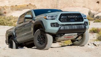 2021 Toyota Tacoma skid plate.