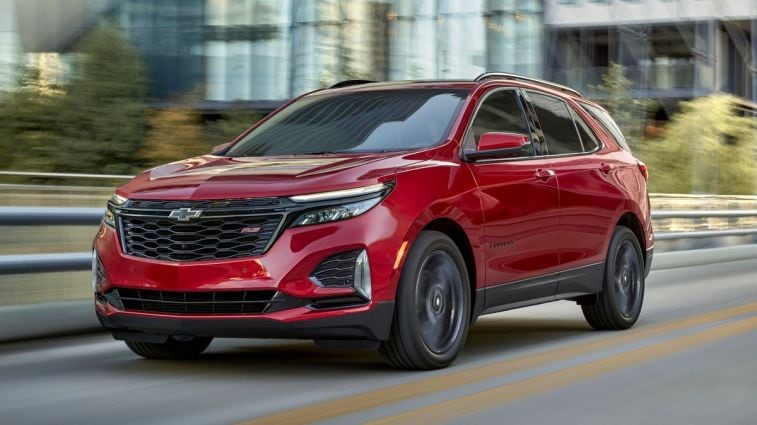 2024 Chevrolet Equinox RS in Radiant Red Tintcoat.