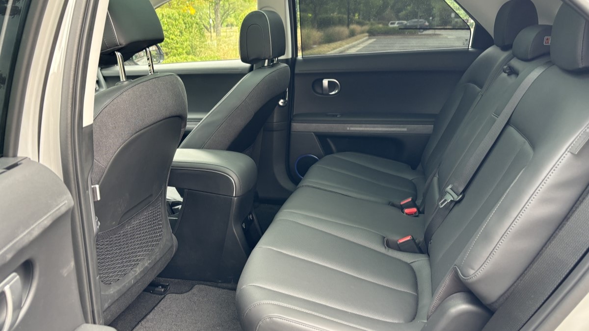 The rear seats of the 2025 Hyundai Ioniq 5