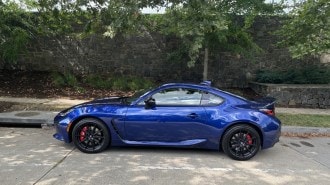 The 2024 Toyota GR86 seen in profile