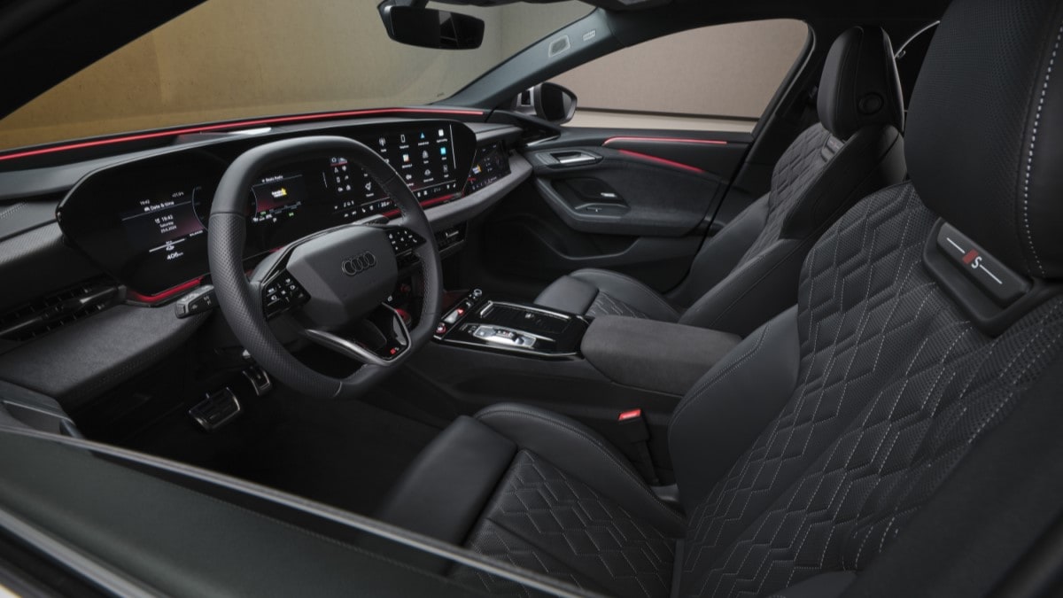 The front seats of the 2025 Audi A6 e-tron