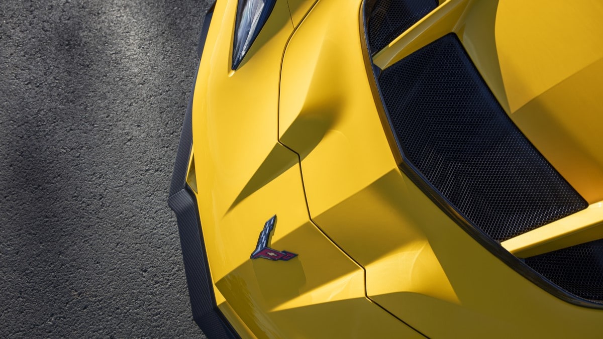 The hood of the 2025 Chevrolet Corvette ZR1