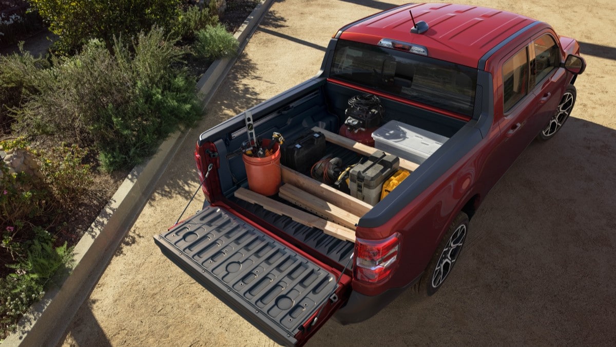 The bed of the 2025 Ford Maverick