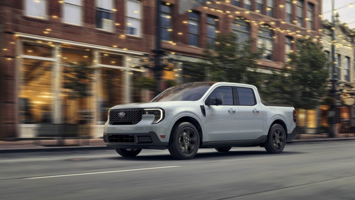 The 2025 Ford Maverick seen from a front quarter angle