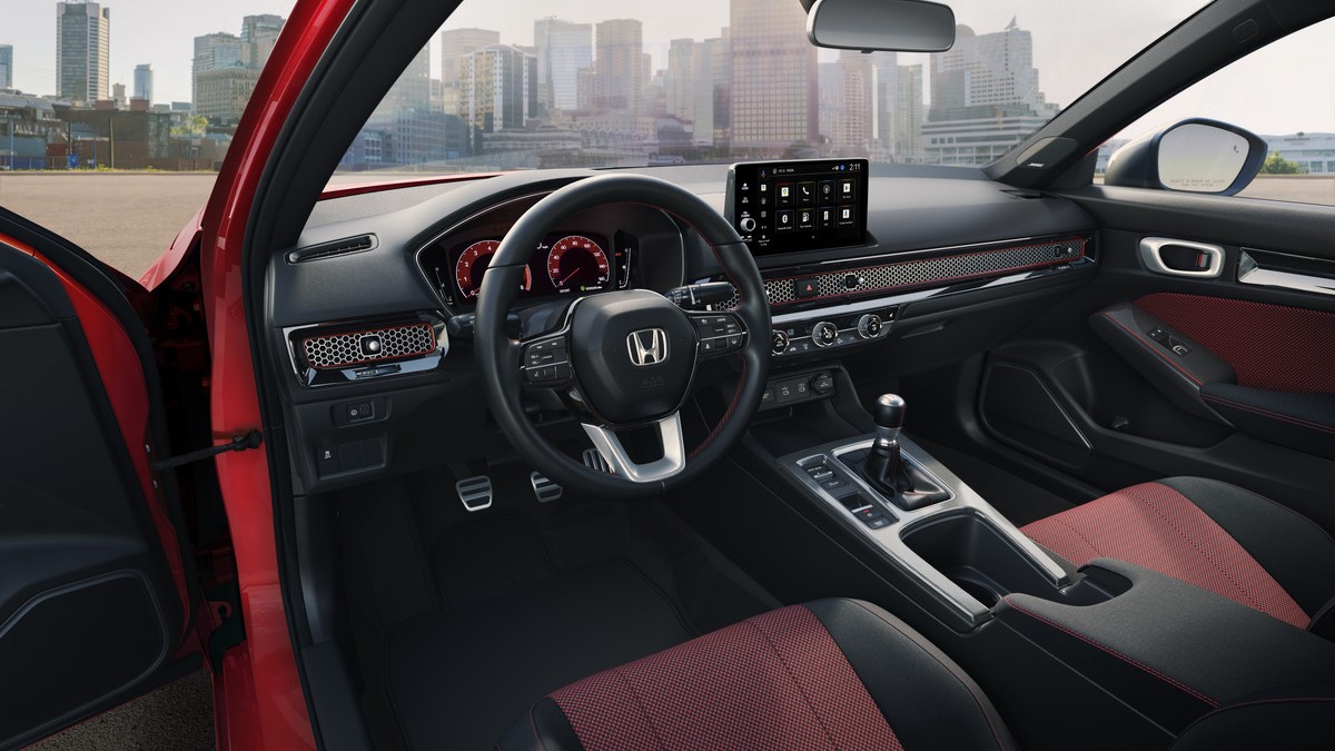 The interior of the 2025 Honda Civic Si