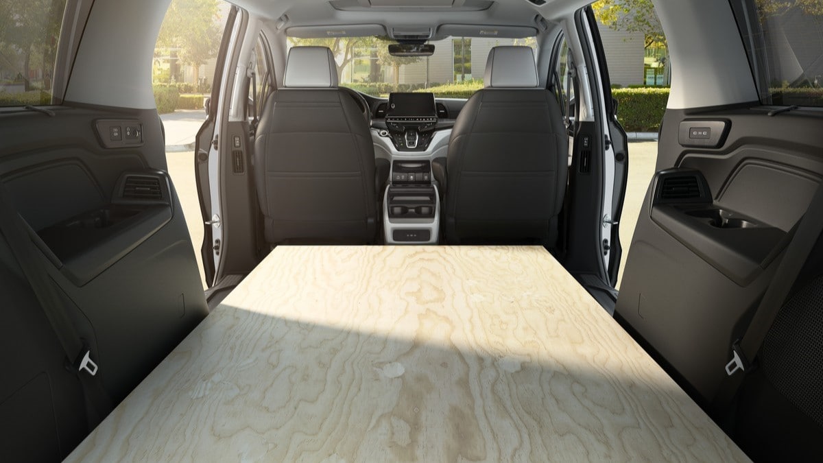 The cargo area of the 2025 Honda Odyssey