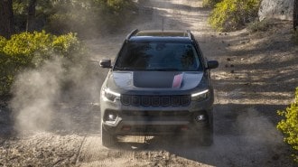 The 2025 Jeep Compass seen from a front quarter angle