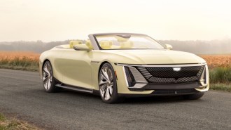 The Cadillac Sollei Concept seen from a front quarter angle