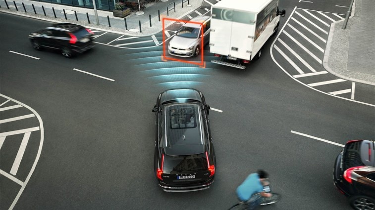 A diagram detailing predictive braking.