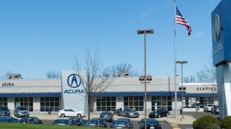 An Acura dealership in Philadelphia, Pennsylvania