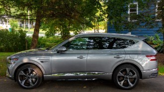 The 2024 Genesis GV80 seen in profile