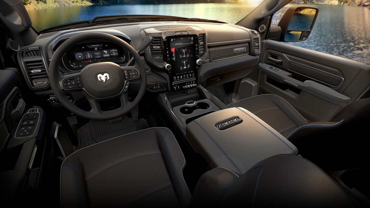 The interior of the 2024 Ram HD Power Wagon Lunar Edition