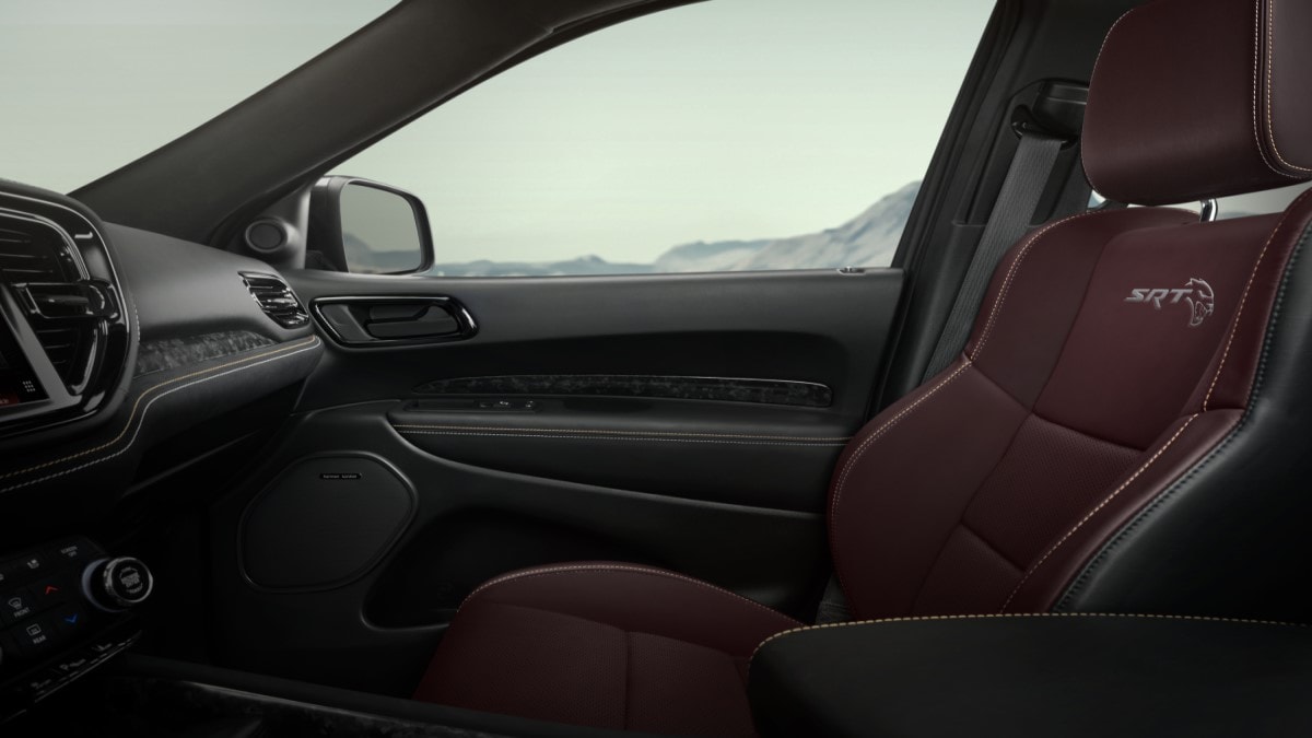 The interior of the 2025 Dodge Durango Silver Bullet