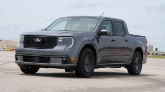The 2025 Ford Maverick Lobo seen from a front quarter angle