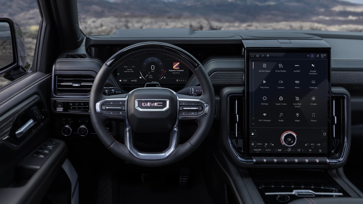 The interior of the 2025 GMC Yukon