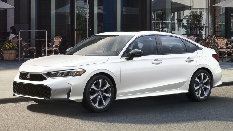 2025 Honda Civic Sedan Sport Touring Hybrid in White