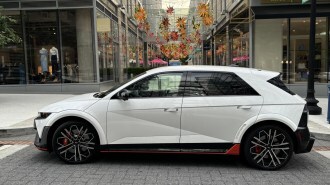 The 2025 Hyundai Ioniq 5 N seen in profile