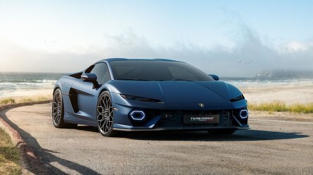 The 2025 Lamborghini Temerario seen from a front quarter angle