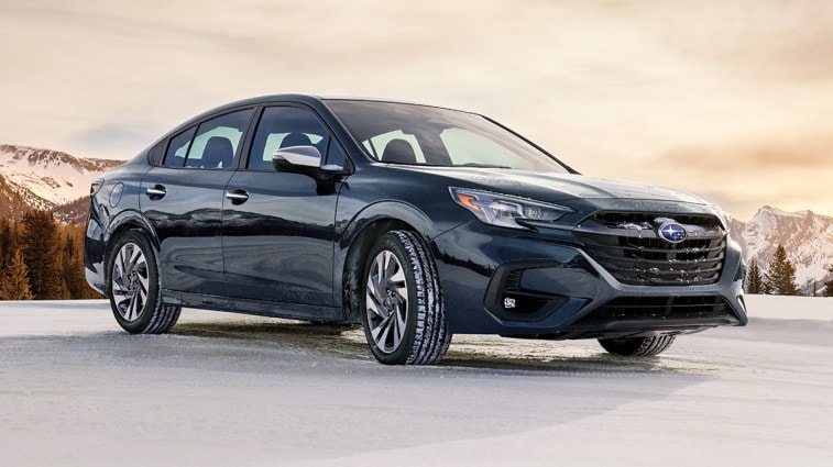 2025 Subaru Legacy in the snow.