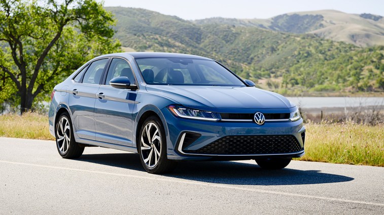 2025 Volkswagen Jetta in blue.