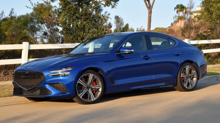 2024 Genesis G70 in Kawah Blue