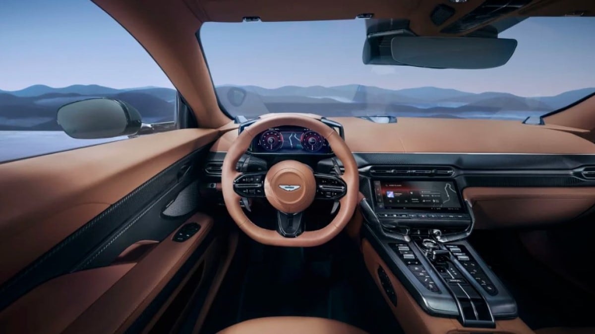 The interior of the 2025 Aston Martin Vanquish