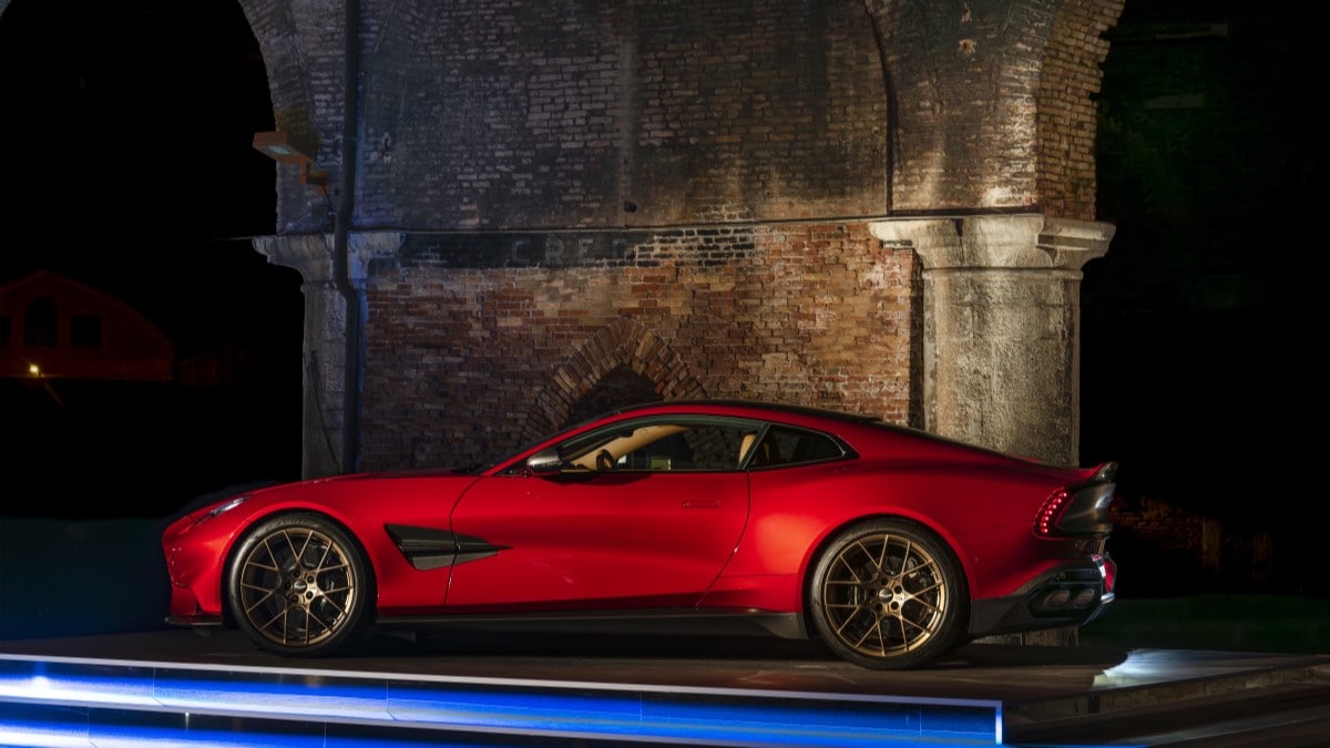 The 2025 Aston Martin Vanquish seen in profile