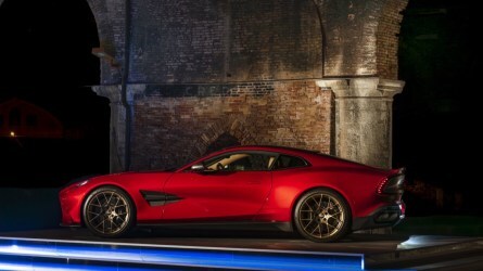 The 2025 Aston Martin Vanquish seen in profile