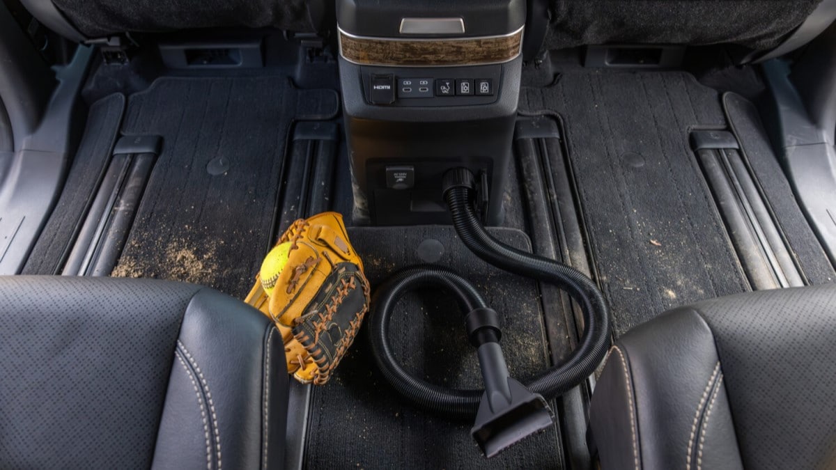 The optional vacuum cleaner in the 2025 Toyota Sienna