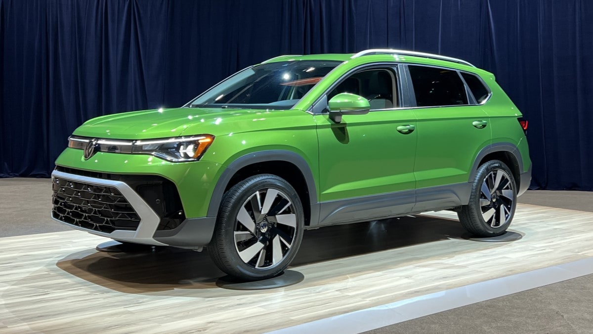 The 2025 Volkswagen Taos seen from a front quarter angle