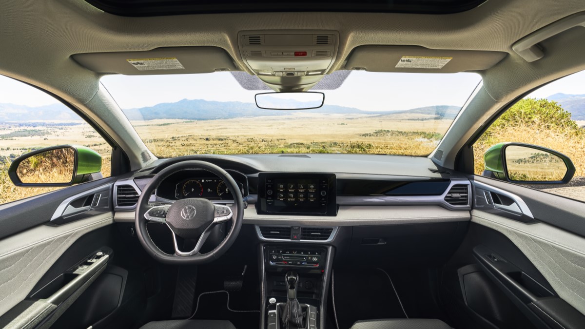 The interior of the 2025 Volkswagen Taos