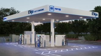 A new "flagship" charging station designed by GM and EVgo