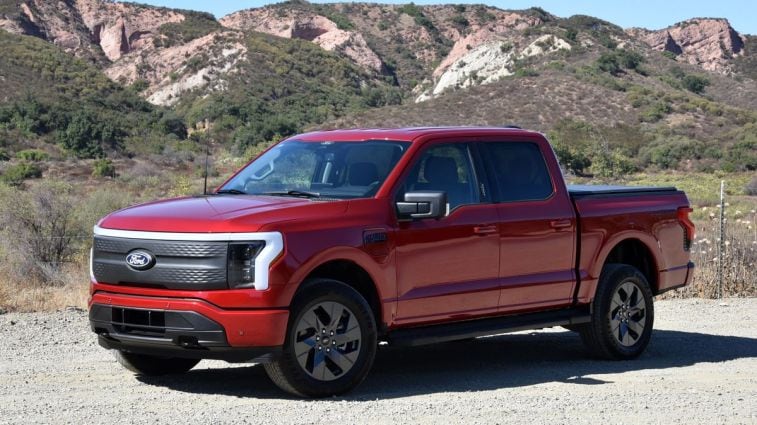 2024 Ford F-150 Lightning in Rapid Red Metallic