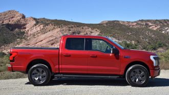 2024 Ford F-150 Lightning in Rapid Red Metallic