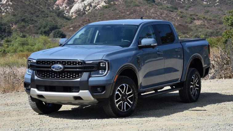 2024 Ford Ranger Lariat in Azure Grey Metallic
