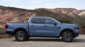 2024 Ford Ranger Lariat in Azure Grey Metallic