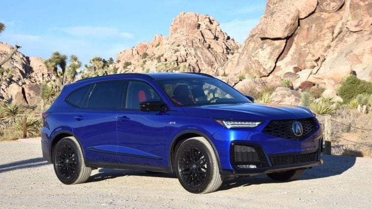 2025 Acura MDX A-Spec in Apex Blue Pearl