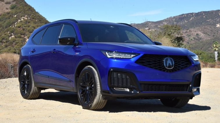 2025 Acura MDX A-Spec in Apex Blue Pearl