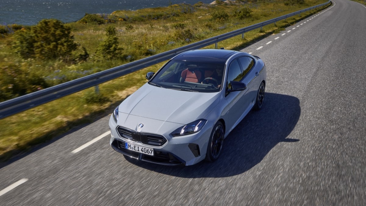 The 2025 BMW 2 Series Gran Coupe seen from overhead