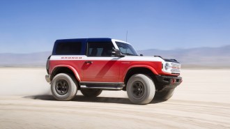 The 2025 Ford Bronco Stroppe Special Edition seen in profile