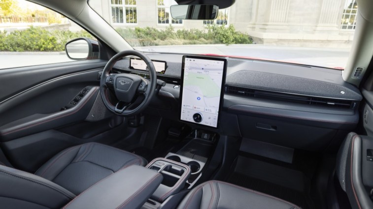 The interior of the 2025 Ford Mustang Mach-E
