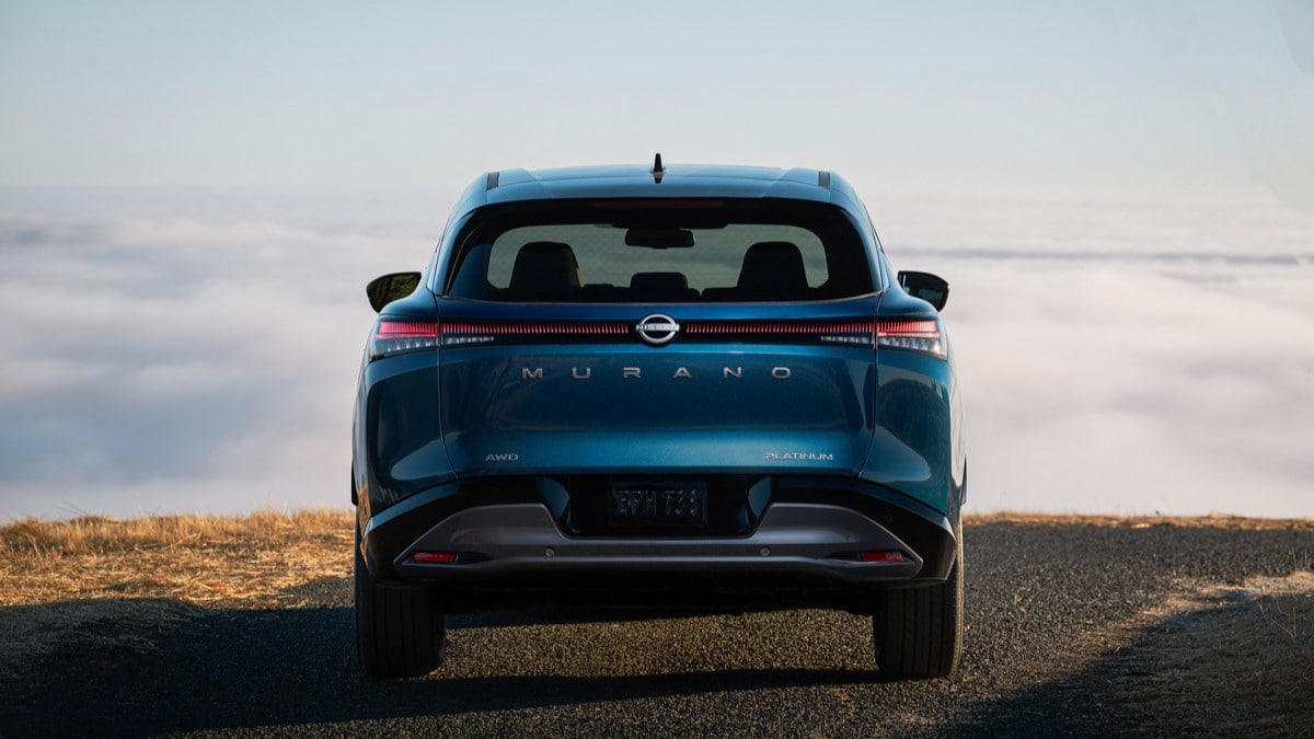 The 2025 Nissan Murano seen from the rear