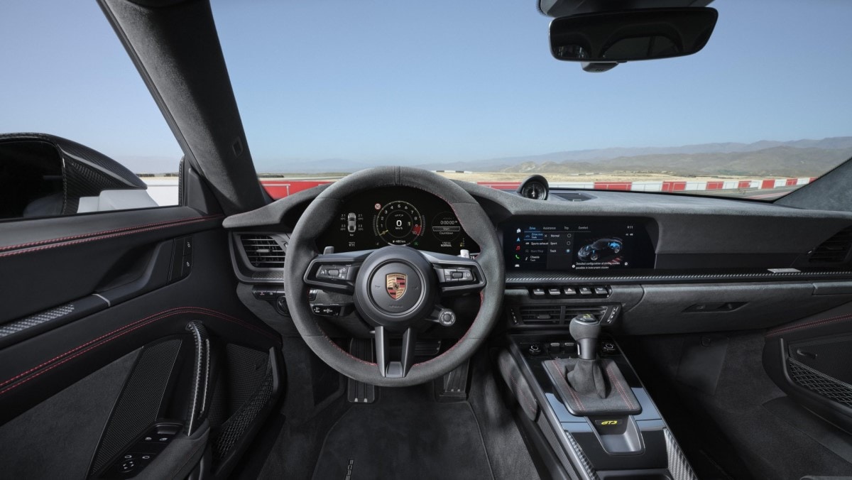 The interior of the 2025 Porsche 911 GT3